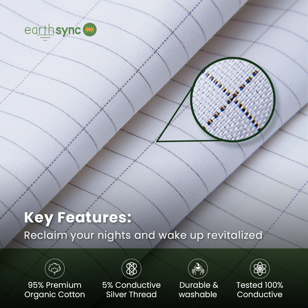 EarthSync Grounding Pillow Case set(2 Pieces)